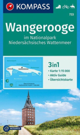Wandelkaart wangerooge | Kompass 733 | 1:15.000 | ISBN 9783990444702
