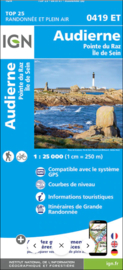 Wandelkaart 0419ET - 0419 ET Audierne, Pointe du Raz, Pont-Croix,Plouhinec, Plozévet | Bretagne | ISBN 9782758552024
