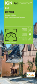 Wegenkaart - fietskaart Aveyron - Rodez Millau Grand Causses | Midi Pyrenees / Cevennen | IGN D12 | ISBN 9782758556329