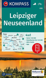 Wandelkaart Leipziger Neuseenland | Kompass 818 | ISBN 9783990442623