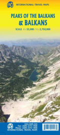 Wandelkaart - Wegenkaart   Balkan & Bergtoppen van de Balkan | ITMB | 1:55.000 / 1:2,7 miljoen | ISBN 9781771291026