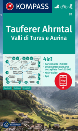 Wandelkaart Tauferer Ahrntal | Kompass 82 | 1:50.000 | ISBN 9783991215943