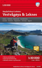 Wandelkaart Vestvågøy & Leknes - Lofoten | Calazo Verlag | 1:30.000 | ISBN 9789188779854
