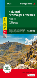 Wandelkaart Naturpark Zirbitzkogel-Grebenzen - Murau - Sölkpass | Freytag & Berndt 211 | 1:50.000 | ISBN 9783850846806