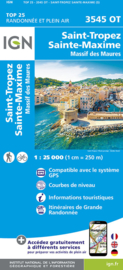 Wandelkaart Saint-Tropez, Ste-Maxime, Cavalaire-sur-Mer, la Garde-Freinet, Grimaud, Maures | Provence |  IGN 3545OT - IGN 3545 OT | ISBN 9782758555995