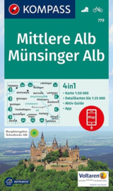 Wandelkaart Mittlere Alb - Münsinger Alb | Kompass 779 | 1:50.000 | ISBN 9783990443675