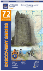 Wandelkaart Ordnance Survey / Discovery series | Kerry / Cork / Limmerick 72 | ISBN 9781907122996