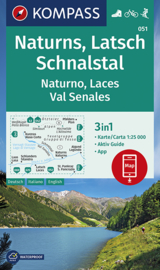 Wandelkaart Naturns - Latsch - Schnalstal | Kompass 051 | 1:25.000 | ISBN 9783990446195