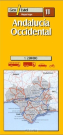 Auto - Fietskaart Andalucia West | GeoEstel  No. 11 | 1:250.000 | ISBN 9788495788184