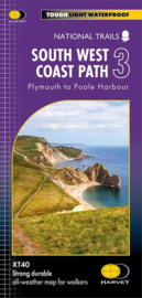 Wandelkaart  The South West coast path 3  Plymouth to Pool Harbor | Harvey | 1:40.000 | ISBN 9781851376834