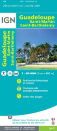 Wegenkaart Guadeloupe, Saint-Martin - Sint Maarten, Saint-Barthélémy | IGN | 1:80.000 | ISBN 9782758546580