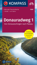 Fietskaart Donauradweg 1 | Kompass 7009 | 1:50.000 | ISBN 9783991216209