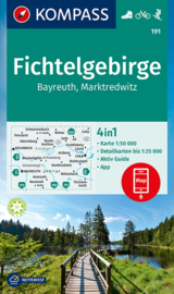 Wandelkaart Fichtelgebirge | Kompass 191 | 1:50.000 | ISBN 9783991210702