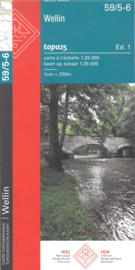 Topografische kaart Belgie NGI 59 / 5-6 Wellin | 1:25.000 - ISBN 9789462355279