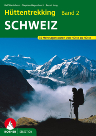 Wandelgids-Trekkinggids Hüttentrekking Schweiz | Rother Verlag | ISBN 9783763330393
