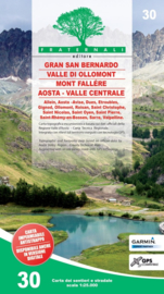 Wandelkaart Gran San Bernardo, Valle di Ollomont, Mont Fallére, Aosta – Valle Centrale | Fraternali Editore 30 | 1:25.000 | ISBN 9788897465478