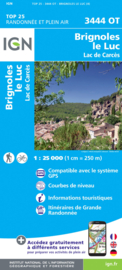 Wandelkaart Brignoles, Le Luc, Val d Argens | Provence | IGN 3444OT -IGN 3444 OT | ISBN 9782758552390