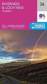 Wandelkaart Inverness & Loch Ness | Ordnance Survey 26 | ISBN 9780319261248