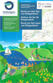 Wandelkaart 83 Rond om het meer van Bütgenbach - Hoge Venen met wandelknooppunten | NGI | 1:25.000 | ISBN 9789462354708