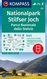 Wandelkaart Nationalpark Stilfser Joch / Parco Nationale dello Stelvio | Kompass 072 | ISBN 9783991218760