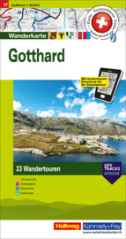 Wandelkaart Gotthard | Kümmerly en Frey 17 | 1:50.000 | ISBN 9783828308596