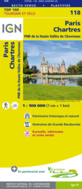 Wegenkaart - Fietskaart Paris - Chartres | IGN 118 | ISBN 9782758543664