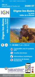 Wandelkaart Digne-Les-Bains-La Javie-Vallee de la Bléone | IGN 3440ET - IGN 3440 ET | ISBN 9782758553519