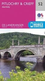 Wandelkaart Pitlochry & Crieff | Ordnance Survey 52 | ISBN 9780319261507