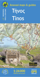 Wandelkaart Tynos - Tinos | Anavasi 10.20 | 1:27.000 | ISBN 9789608195998