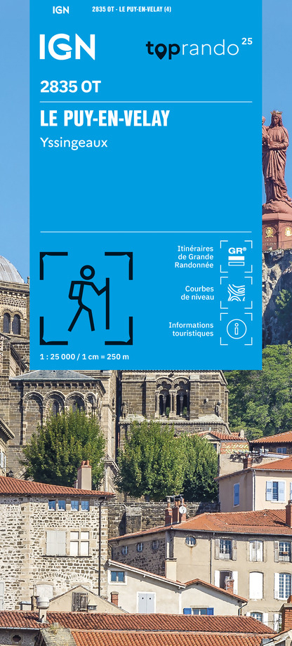 Wandelkaart Le Puy-en-Velay - Yssingeaux  | Auvergne |  IGN 2835OT - IGN 2835 OT | ISBN 9782758557456