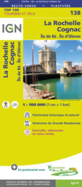 Wegenkaart - Landkaart - fietskaart La Rochelle - Royan - Rochefort - Île de Ré - Saintes  | IGN 138 | 1:100.000 | ISBN 9782758543749