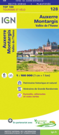 Wegenkaart - fietskaart Auxerre - Montargis | IGN 128 | ISBN 9782758547549