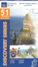 Wandelkaart Ordnance Survey / Discovery series| Clare / Galway 51 | ISBN 9781908852526