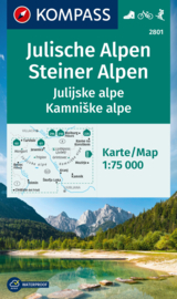 Wandelkaart-Fietskaart Julische Alpen - Steiner Alpen | Kompass 2801 | 1:75.000 | ISBN 9783991219835