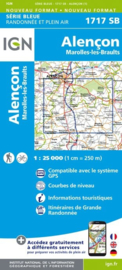 Wandelkaart 1717SB Alençon - Marolles-les-Braults  | Normandië | ISBN 9782758533849