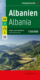 Wegenkaart - Fietskaart Albanië | Freytag & Berndt | 1:150.000 | ISBN 9783707922202