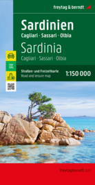 Wegenkaart Sardinië | Freytag & Berndt | ISBN 9783707921717
