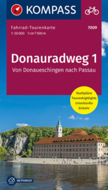 Fietskaart Donauradweg 1 | Kompass 7009 | 1:50.000 | ISBN 9783991211631