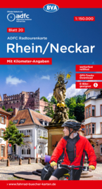 Fietskaart Rhein / Neckar nr.20 | ADFC | 1:150.000 | ISBN 9783969901168