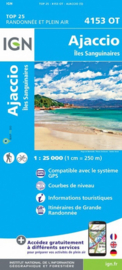 Wandelkaart Ajaccio, Iles Sanguinaires | Corsica -  IGN 4153OT - IGN 4153 OT