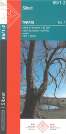 Topografische kaart Belgie NGI 65 / 1-2  Sibret | 1:25.000 - ISBN 9789462355057