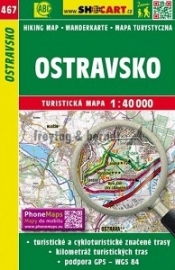 Wandelkaart Tsjechië - Ostravsko  | Shocart  467 | ISBN 9788072247455