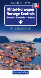 Wegenkaart Noorwegen Midden 3 | Kümmerly+Frey | 1:335.000 | ISBN 9783259018231