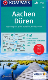 Wandelkaart Aachen und Dreiländereck | Kompass 757 | 1:50.000 | ISBN 9783990442722