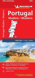 Wegenkaart Portugal + Madeira 2022 | Michelin 733 | 1:400.000 | ISBN 9782067243934