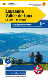 Wandelkaart Lausanne - Vallée de Joux | Kümmerly + Frey 15 | 1:60.000 | ISBN 9783259022153