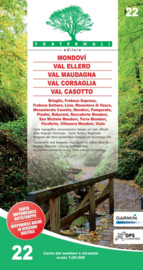 Wandelkaart Mondovì, Val Ellero, Val Maudagna, Val Corsaglia, Val Casotto | Fraternali editore 22 | 1:25.000 | ISBN 9788897465287