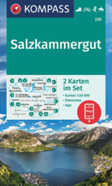 Wandelkaart Salzkammergut | Kompass 229 | 1:50.000 | ISBN 9783991214236
