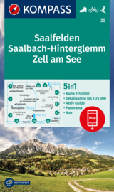 Wandelkaart Saalfelden - Saalbach - Zell am See | Kompass 30 | 1:50.000 | ISBN 9783991213871