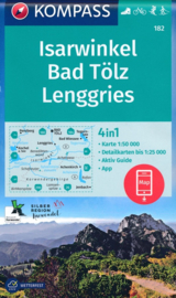 Wandelkaart Isarwinkel- Bad tolz - Lenggries | Kompass 182 | 1:50.000 | ISBN 9783990447314